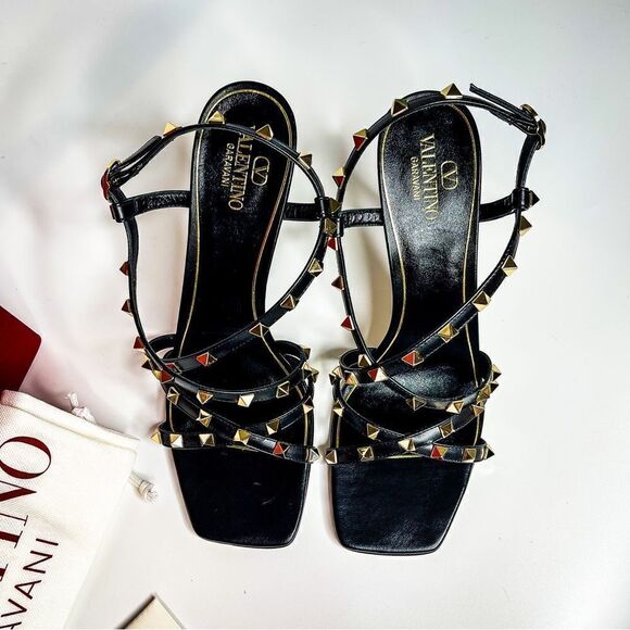 🍋 Valentino Garavani • NWB Rockstud Stiletto Heel Sandal Size EU 41 - Picture 3 of 13